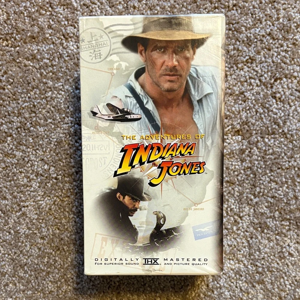 Indiana Jones VHS Trilogy Box Set - Yellow